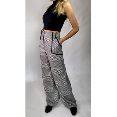 Spodnie z ozdobnymi przeszyciami 7th Avenue rozm. M