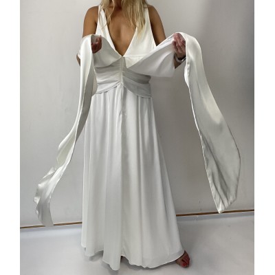 Asos Design Satynowa suknia ślubna rozm. XS