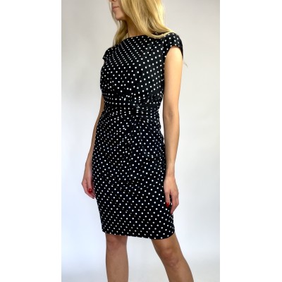 Wiskozowa sukienka w groszki Merona rozm. M