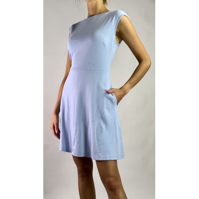 Błękitna sukienka z bawełny New York & Company