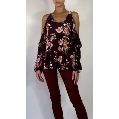 Bluzka z odkrytymi ramionami American Eagle rozm. M-L