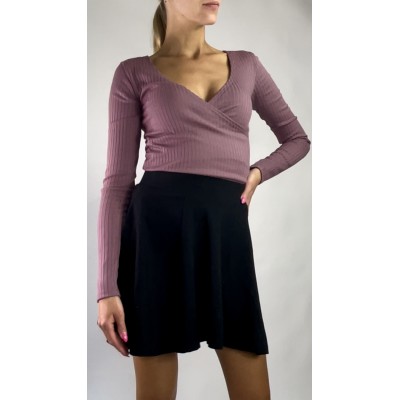 Prążkowana bluzka z dekoltem Cape Juby rozm. XS