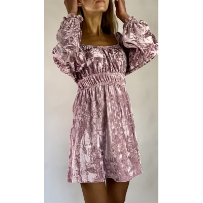 Welurowa sukienka z tkaniny rozm. M