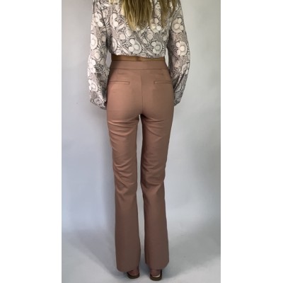 Łososiowe spodnie z guzikami Express rozm. M