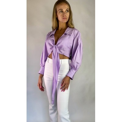 Bawełniana koszula z wiązaniem na przodzie rozm. XL