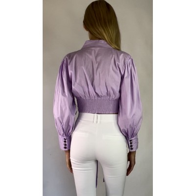 Bawełniana koszula z wiązaniem na przodzie rozm. XL