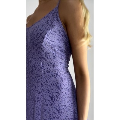 Fioletowa sukienka w kropeczki Lily Morgan